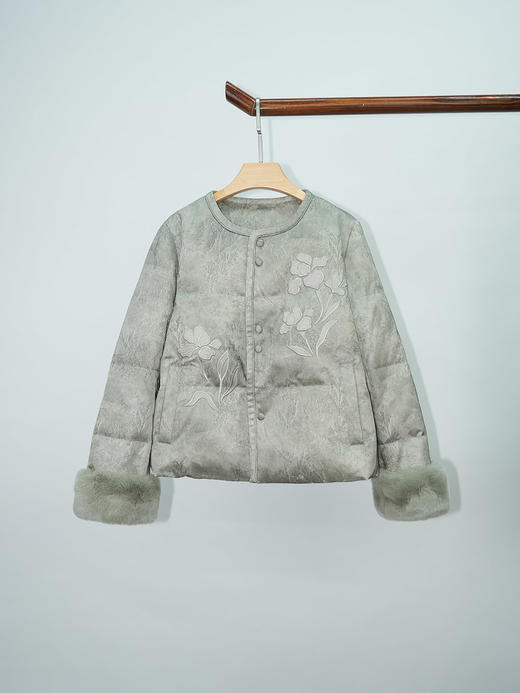 X&F258441Q羽绒服95白鸭绒 商品图3