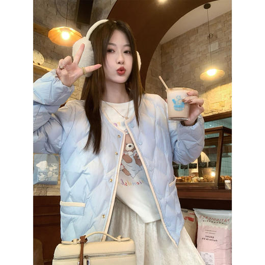 <曾小咸推荐>现货秒杀 ！微信超特价！韩系撞色边羽绒服 日常429.99 立减170 秒杀259.99！！ 商品图2