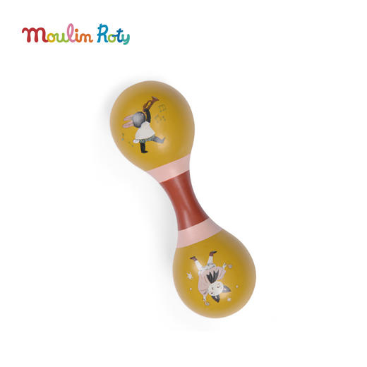 Moulin Roty 双头沙锤 奥尔加的旅行系列 音律启蒙 适合2岁+ 法国品牌 -714107 商品图3