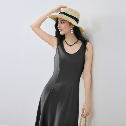 【商场同款】诗凡黎空气层无袖连衣裙25秋新款针织裙女3G7291401 商品图2