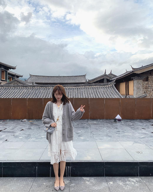 金蘑菇菇【春日奏鸣曲 连衣裙合集】~内搭蕾丝碎花裙 商品图12