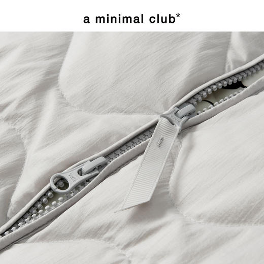 a minimal club复古立体葫芦绗缝90鸭绒羽绒服配围巾AM5BDJ18 商品图3