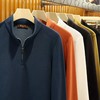 【奢华配置！男士高端胶囊系列】2026蚕丝羊毛春秋男士老钱风半拉链卫衣打底衫！ 商品缩略图0