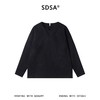 26T10SDSA秋冬新款痞帅男装简约植绒纯色拼接小V领卫衣百搭宽松上衣 商品缩略图1