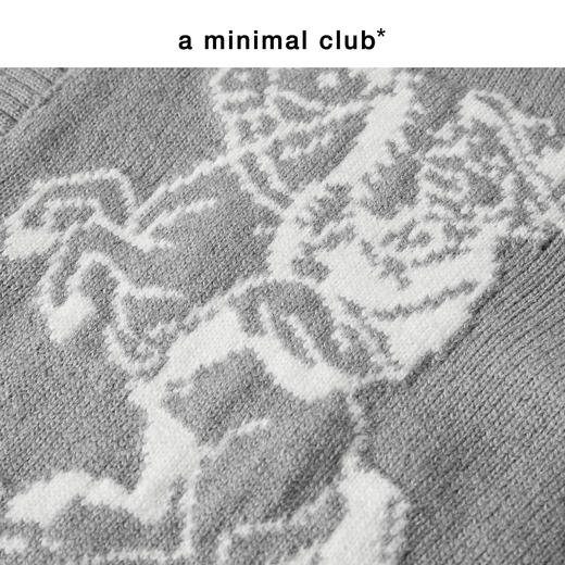 a minimal club马年限定绵羊毛混纺费尔岛提花毛衣复古AM5CSW01 商品图3