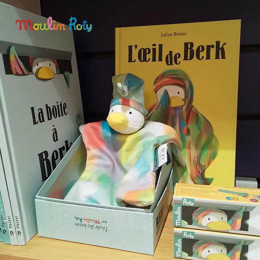 Moulin Roty 安抚巾礼盒 鸭子伯克 法国儿童书籍玩偶系列 适合0岁+ 法国品牌 -894011 商品图4