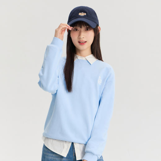 笛莎Deesha青少年女童卫衣2026春季女童圆领前后双面穿卫衣 商品图1