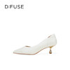Dfuse迪芙斯2026春季新款尖头中空细跟柔软羊皮通勤高跟单鞋女鞋DFE1114020 商品缩略图11