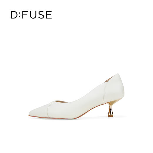Dfuse迪芙斯2026春季新款尖头中空细跟柔软羊皮通勤高跟单鞋女鞋DFE1114020 商品图11