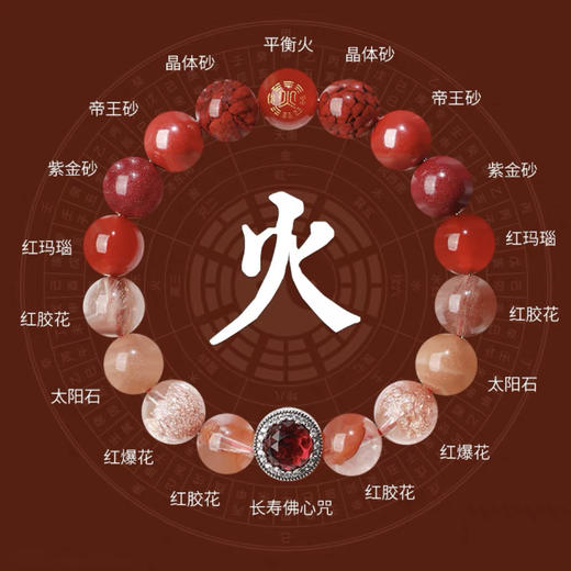 丁摩 正品五行补金木水火土多宝手链男女款五行平衡能量手串护身符海蓝宝女5ZF-153 商品图0