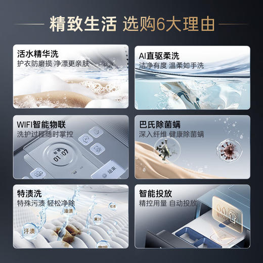 卡萨帝（Casarte）揽光LB滚筒单洗10KG  超薄洗衣机全自动CE B10LDALBU1 商品图3