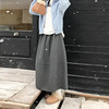 【合作款】复古毛呢半身裙宽松显瘦a字中长款花苞裙  yc0112002 商品缩略图1