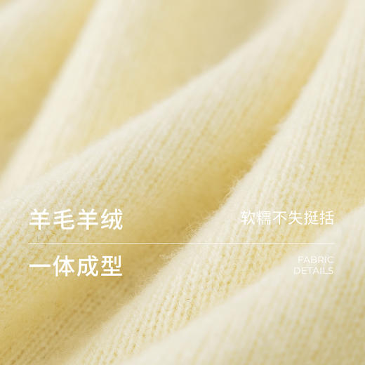 初棉一字领羊毛羊绒针织衫【HZ】 商品图2