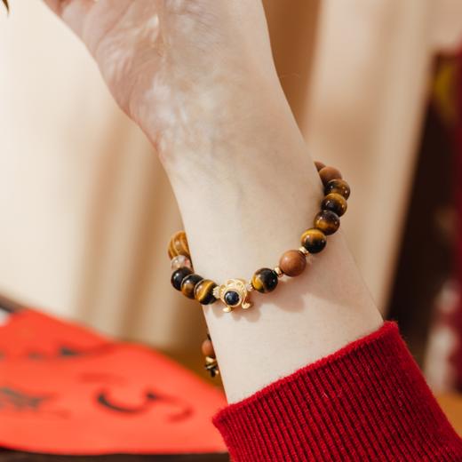 丙午飞腾马年吉运珠手串|黑金配色搭配五行相生，男女老少戴都好看 商品图0