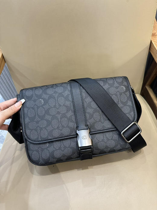 秋冬特惠💰600 COACH/蔻驰CU202 CU042 CU041男士经典标志LEAGUE信使包斜挎包翻盖邮差包 商品图2