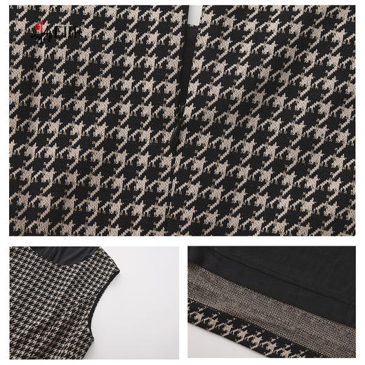 司歌显瘦弹力背心裙冬连衣裙收腰A901321X 商品图2