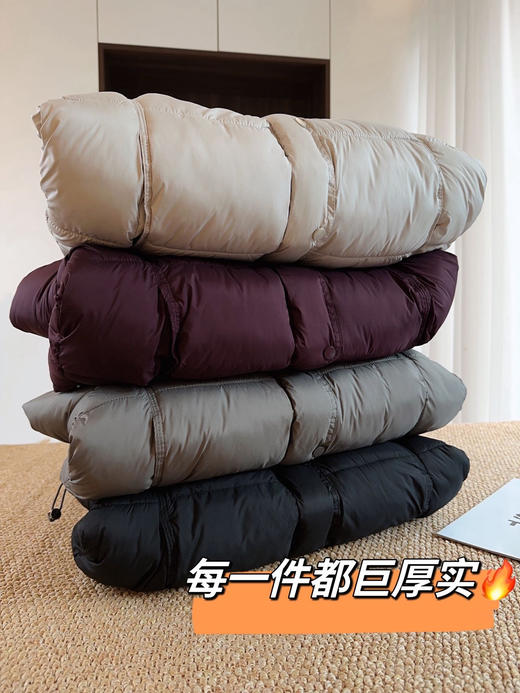 经典泡芙短款连帽羽绒棉服 商品图3