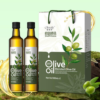 欧铂莉Obroly纯正橄榄油500ml*2礼盒 西班牙进口橄榄原油企业福利礼品 /粮油调味 /食用油 /橄榄油 商品图3