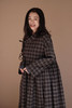 游原 斜襟羊毛格子裙 商品缩略图0