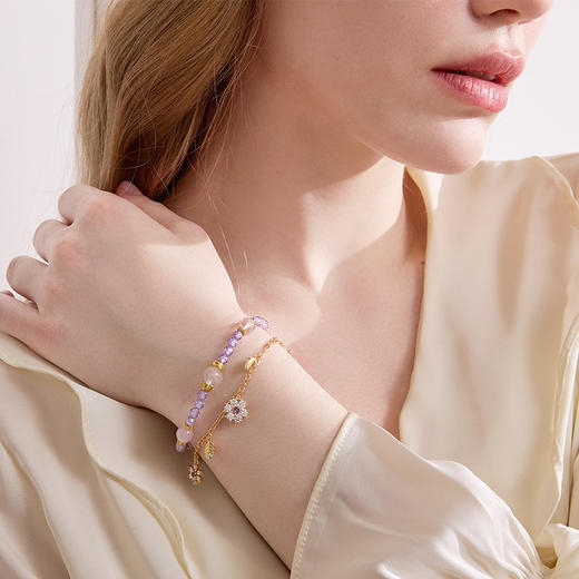 大英博物馆 博物志系列 浪漫花园 水晶可拆卸叠戴手链 商品图2