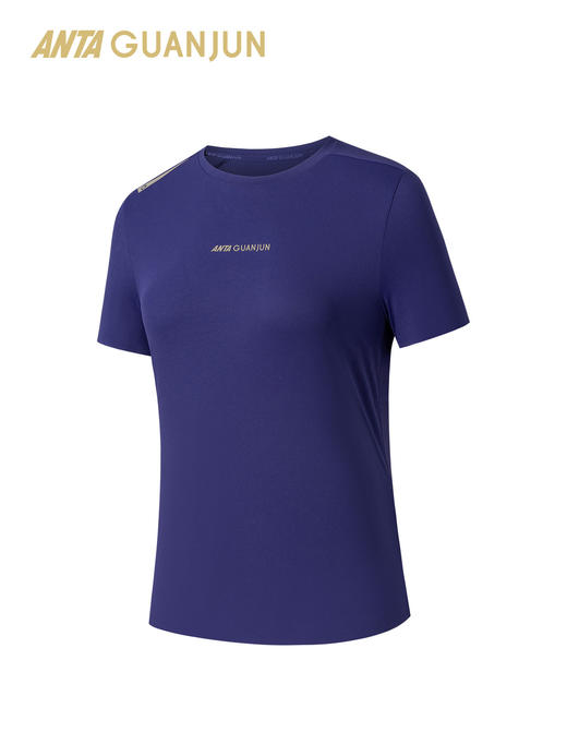 安踏冠军户外系列越野跑T恤运动短袖女子新款针织衫上衣162610101 商品图2