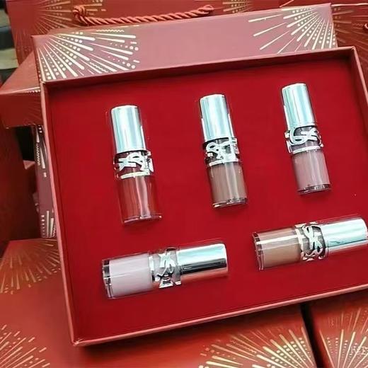 送礼袋【圣罗兰新春版礼盒】YSL圣罗兰啵啵唇冻唇蜜五件套3ml*5支 香港直邮 商品图12