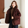丁摩 皮毛一体外套女冬季新款【两面穿】洋气加厚羊羔毛上衣5ZF-8613 商品缩略图2