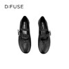Dfuse迪芙斯2026春季新款圆头不对称褶皱袢带平跟玛丽珍单鞋DFE1111045 商品缩略图9
