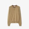 BURBERRY 巴宝莉 女士 罗纹针织饰边羊毛针织开衫 卡其色 8112164 A3743 商品缩略图0