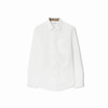 BURBERRY 巴宝莉 男士马术骑士徽标印章刺绣棉质长袖衬衫 白色 8113135 A1464 商品缩略图0