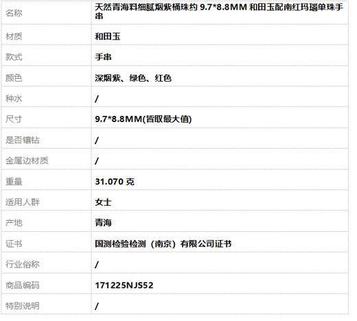 【天然正品】天然青海料细腻烟紫桶珠约9.7*8.8MM和田玉配南红玛瑙单珠手串 9.7*8.8MM(皆取最大值) 171225NJS52特价：880 商品图7