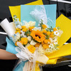 仙奢款鲜花【肆意明媚】向日葵*1、金枝玉叶黄玫瑰*9、白玫瑰*5、黄色多头玫瑰*9、洋桔梗*9、白罗兰*2、蓬莱松*2/浪漫约会礼物/纪念日/自我犒劳治愈花礼/高级感/优雅/氛围感/仪式感 商品缩略图3