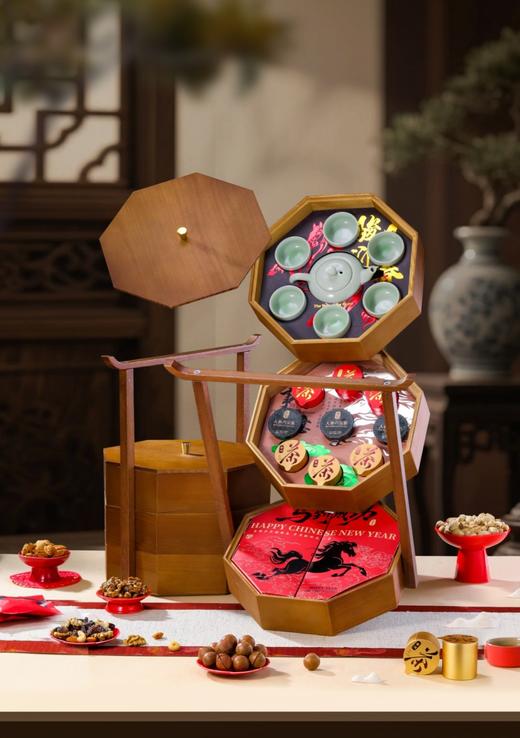 【2025中秋月饼】三层八角提篮【详情页面有月饼数量规格】【可预定备注发货时间】 商品图9