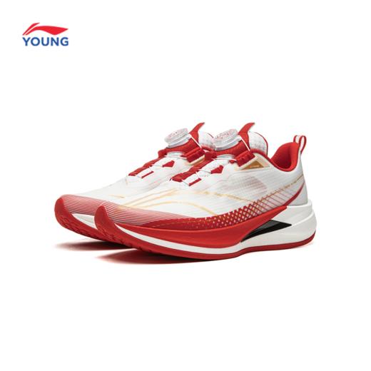 李宁男女大童赤兔9 PRO YOUNG旋转扣版本䨻丝轻量高回弹童跑步鞋YKFW048 商品图4