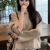 【保暖舒适❗️亲肤柔软】YS法式小香风复古短版重工马海毛针织衫女秋冬高级感宽松套头毛衣。jc 商品缩略图2