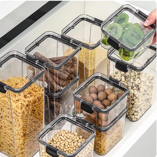 日式密封罐 透明厨房储物罐 干货零食五谷杂粮收纳盒 储物瓶坚果防潮花茶罐 商品图0