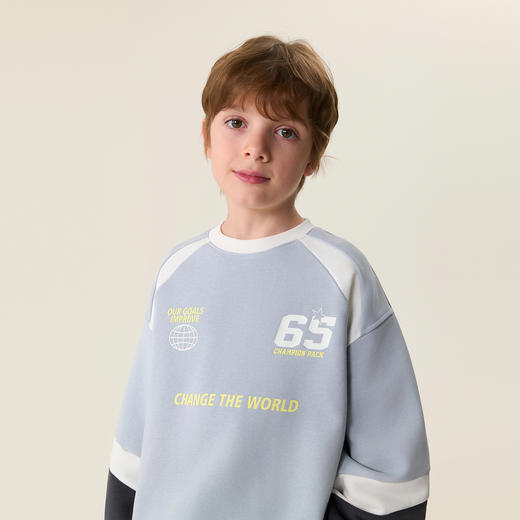 马克珍妮潮酷赛车男童宽松卫衣套装2026年春装新款560286 商品图3