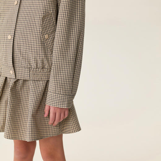 马克珍妮英伦学院女童Miu系格纹套装2026年春装新款560289 商品图4