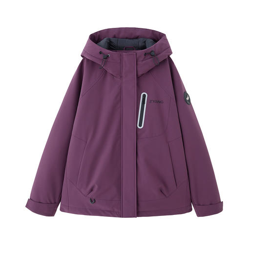 丁摩 棉服女款冬季加厚保暖羊毛派克服超好看夹棉冲锋衣外套潮5ZF-6696 商品图4