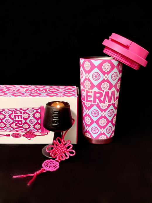 格沵陈粉丸蝴蝶兰系列闪耀保温杯500ml 商品图1