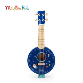 Moulin Roty  班卓琴 小狗普斯和皮鲁系列 弹奏乐器玩具 适合3岁+ 音律启蒙 法国品牌 -684090