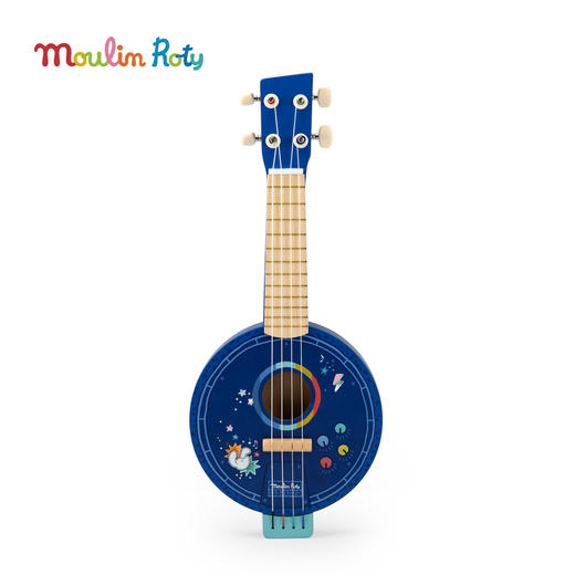 Moulin Roty  班卓琴 小狗普斯和皮鲁系列 弹奏乐器玩具 适合3岁+ 音律启蒙 法国品牌 -684090 商品图0