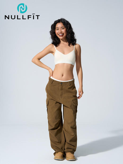 【羊毛内衣裤】NULLFIT美利奴羊毛文胸女式速干排汗内裤中强度防震运动内衣 商品图2