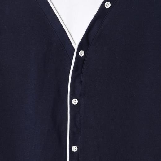 26WY30SDSA男士秋冬新款痞帅男装韩版简约撞色假两件圆领百搭宽松上衣 商品图3