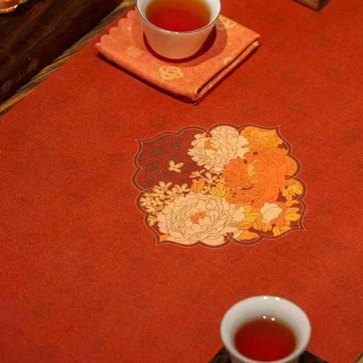 金玉满堂茶席/祥瑞迎春喜庆丝锦茶席33x250/300cm 商品图3