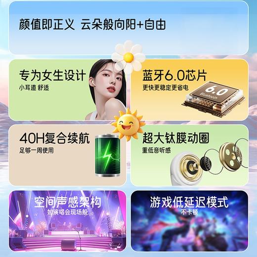 爱国者无线蓝牙耳机 半入耳式耳机 音乐运动健身游戏 低延迟 高清音质长续航 至臻新品蓝牙6.0 TQ10 商品图1