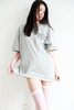 手工刺绣tee，背后大印花。胸口小标祖灰全棉圆领短袖t恤E010660 商品缩略图10