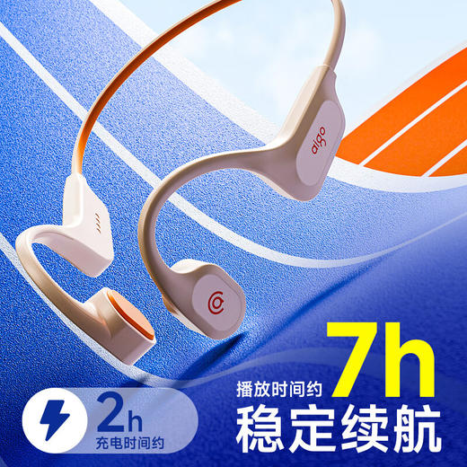 爱国者骨传导蓝牙运动游泳耳机 IP68级防尘防水32G内存开放无线骑行跑步挂耳式 长续航适用手机GS06 商品图5