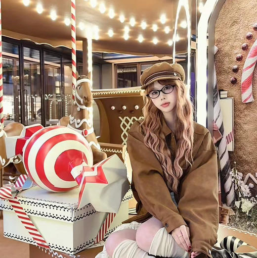 miu书呆子黑框眼镜镜框 商品图5