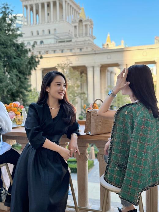 GAONAS贵气臻奢红色花朵满镶项链11801XR 商品图3